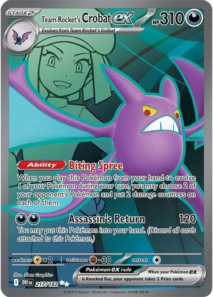 Team Rocket's Crobat ex - 217/182